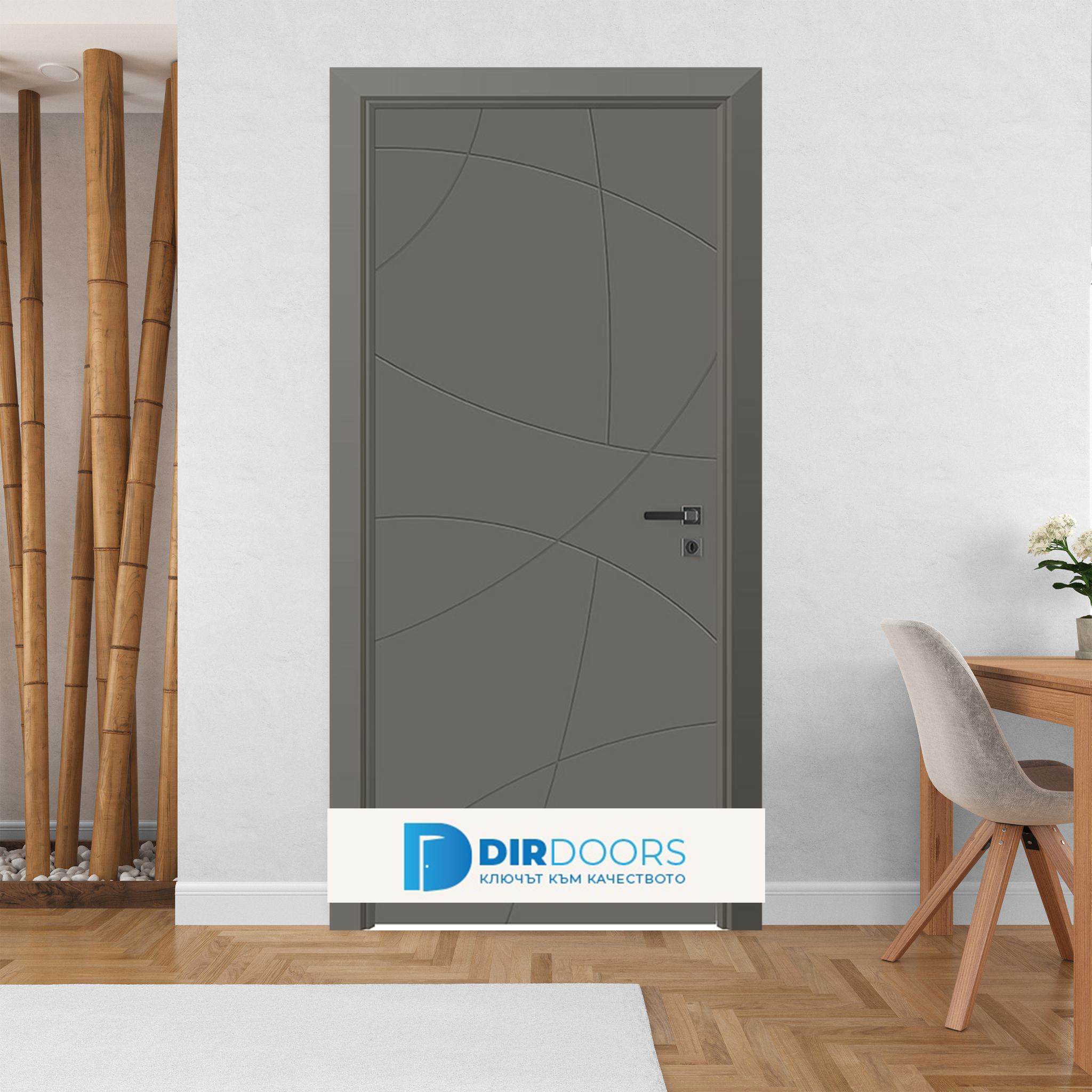 Интериорна врата vda 0100 антрацит Интериорна врата vda 0100 антрацит